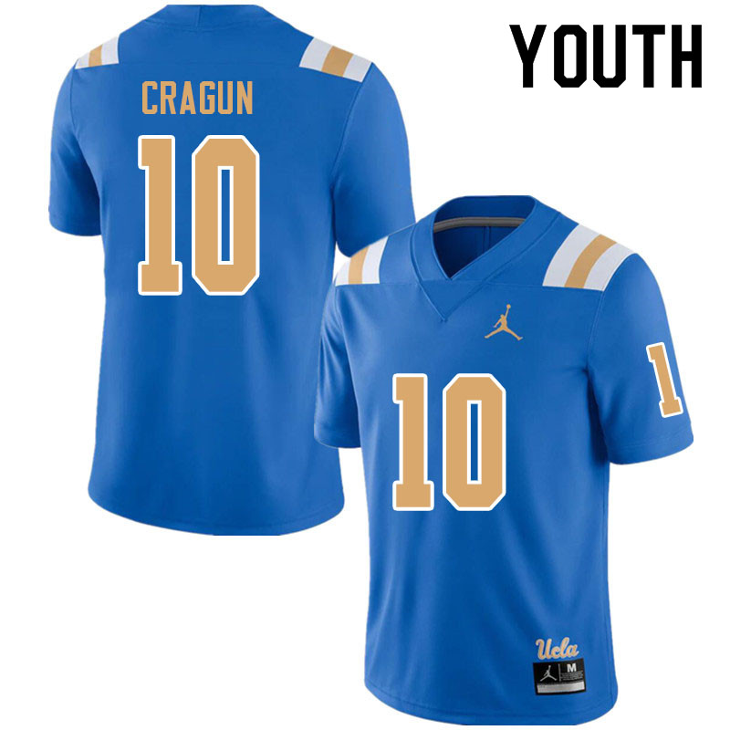 Jordan Brand Youth #10 Ryan Cragun UCLA Bruins College Football Jerseys Sale-Blue - Click Image to Close
